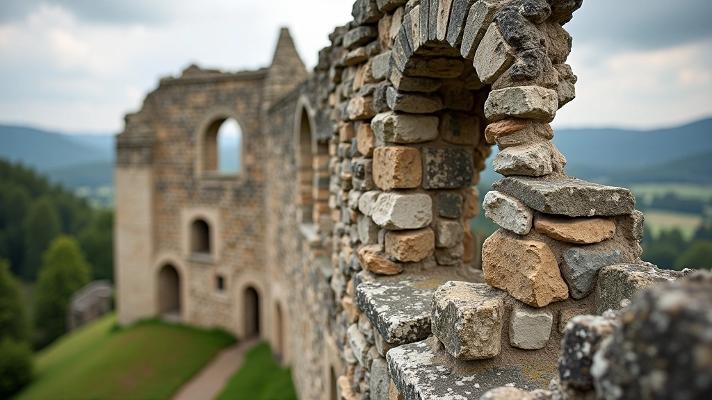 Stone ruins of medieval castle